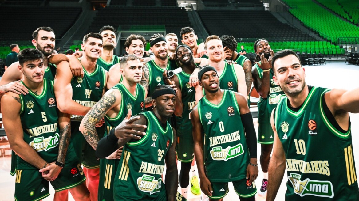 Η φωτογραφία του Παναθηναϊκού για την Euroleague - «Μόνο μία λέξη: Ομάδα» 