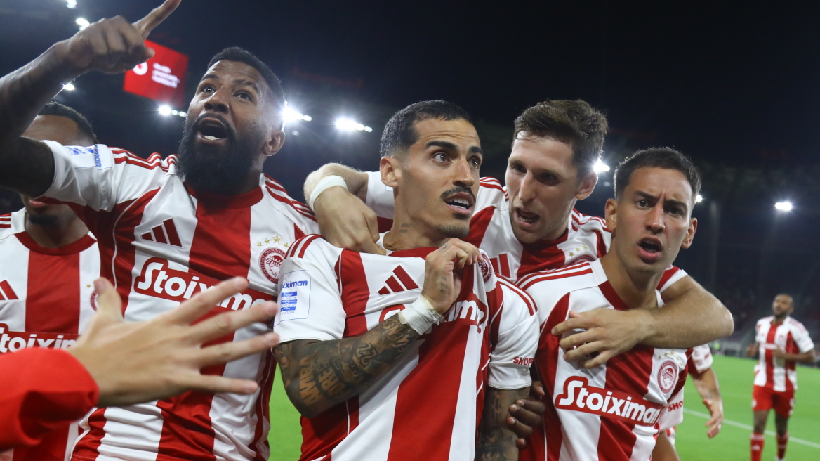 Ολυμπιακός-Λεβαδειακός 3-2: Δύσκολη νίκη στις καθυστερήσεις και παραμονή στην κορυφή με MVP τον Τσικίνιο - Δείτε τα γκολ 
