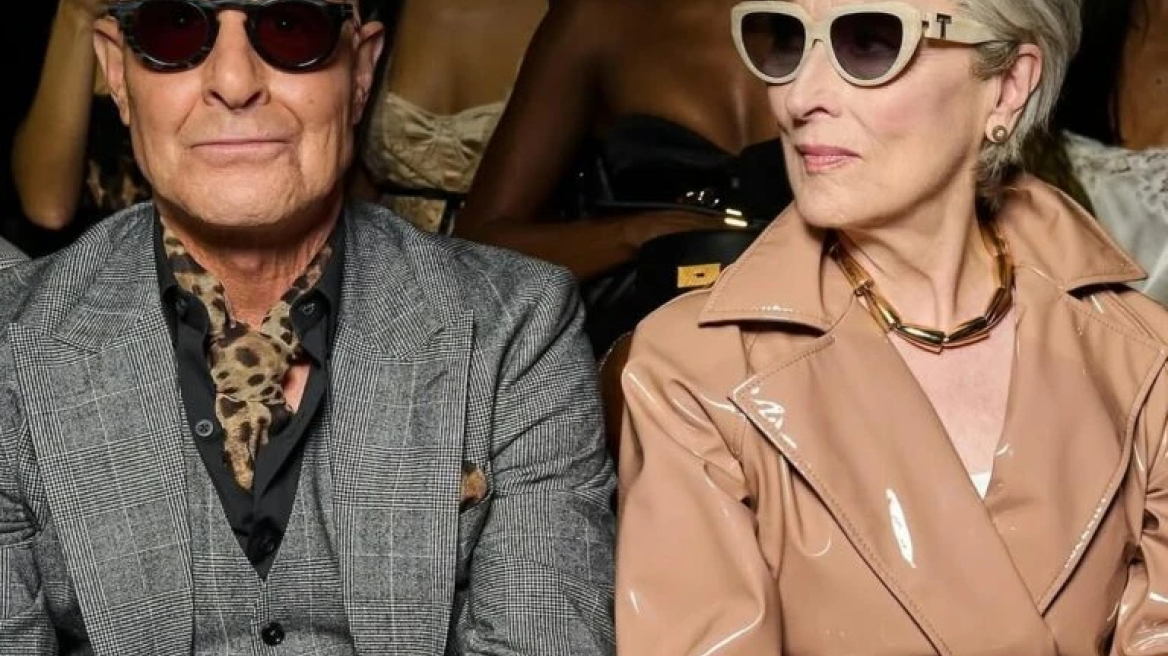 Η Meryl Streep εμφανίστηκε ως Miranda Priestly στο show του οίκου Dolce & Gabbana στο Μιλάνο

