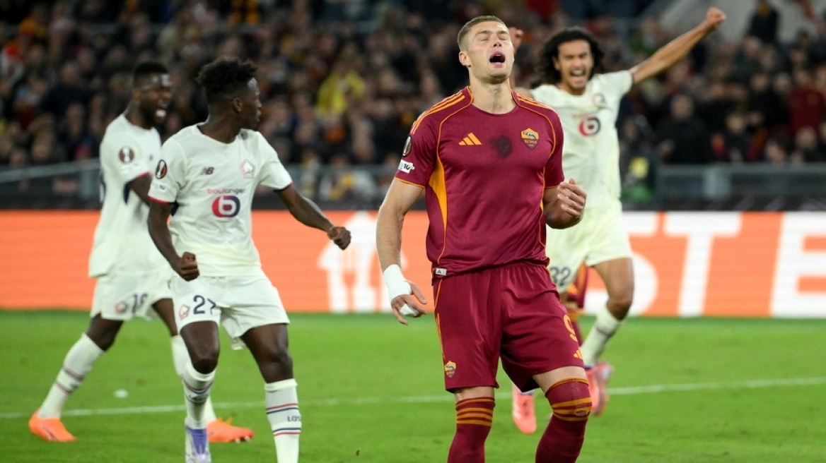 Απίστευτο σκηνικό στο Ρόμα - Λιλ: Έχασαν τρεις φορές το ίδιο πέναλτι οι Τζαλορόσι! Βίντεο
