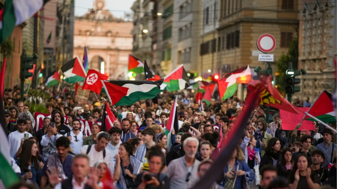 Διαδηλώσεις σε πολλές ιταλικές πόλεις για την αναχαίτιση του στολίσκου στη Γάζα από ισραηλινές δυνάμεις - Βίντεο 