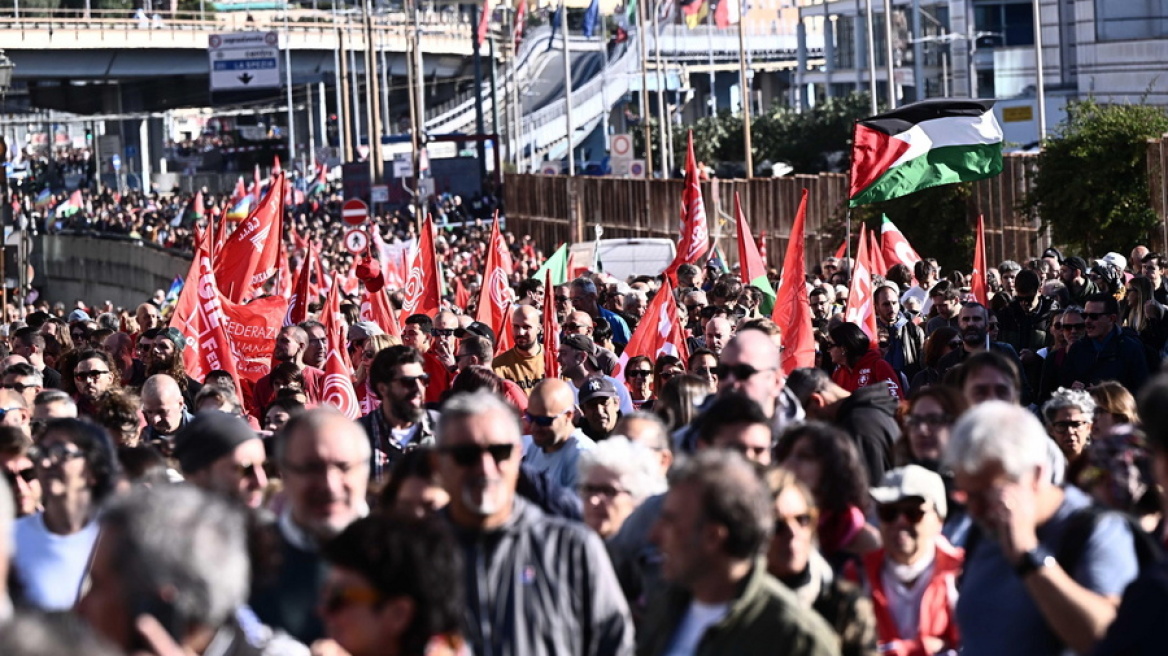 Ιταλία: Γενική απεργία και διαδηλώσεις υπέρ της Γάζας μετά τον αποκλεισμό του στολίσκου