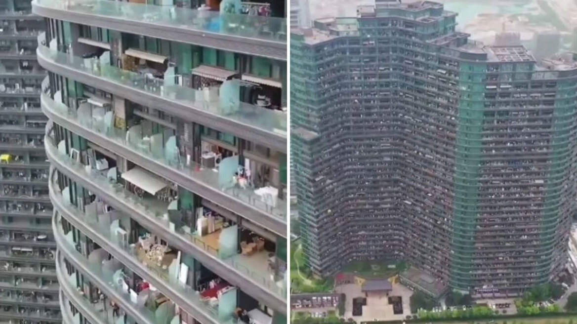 Το κινεζικό «τέρας» κατοικιών στην Κίνα: Η πολυκατοικία που στεγάζει 20.000 ανθρώπους και μοιάζει με ολόκληρη πόλη (vid)
