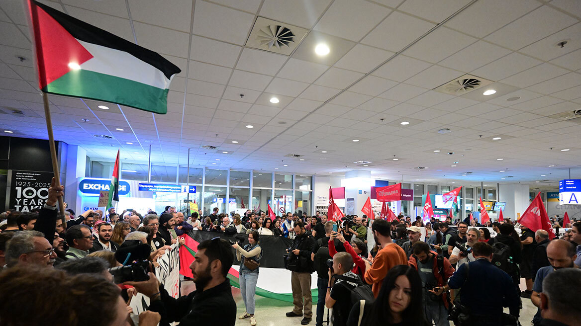 Στην Αθήνα έφτασαν οι 27 Έλληνες ακτιβιστές για τη Γάζα – Μαζί τους και η Γκρέτα Τούνμπεργκ, δείτε φωτογραφίες
