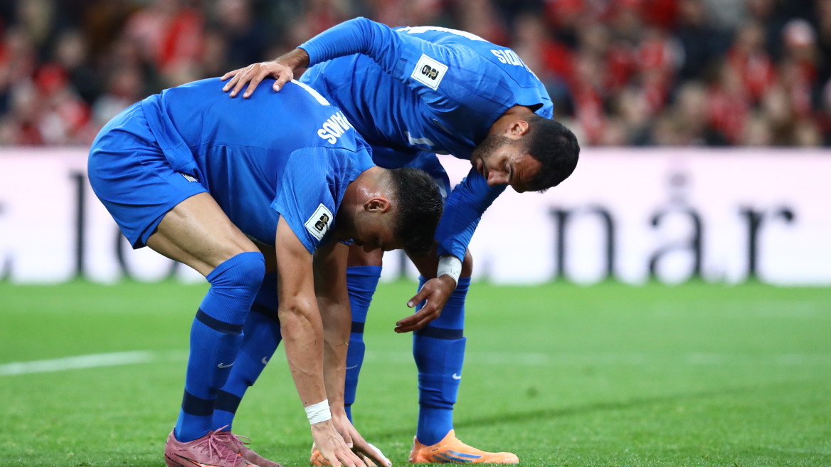 Η Εθνική ποδοσφαίρου και μαθηματικά εκτός Μουντιάλ 2026 - Αναλυτικά η βαθμολογία του ομίλου μετά την ήττα από τη Δανία 