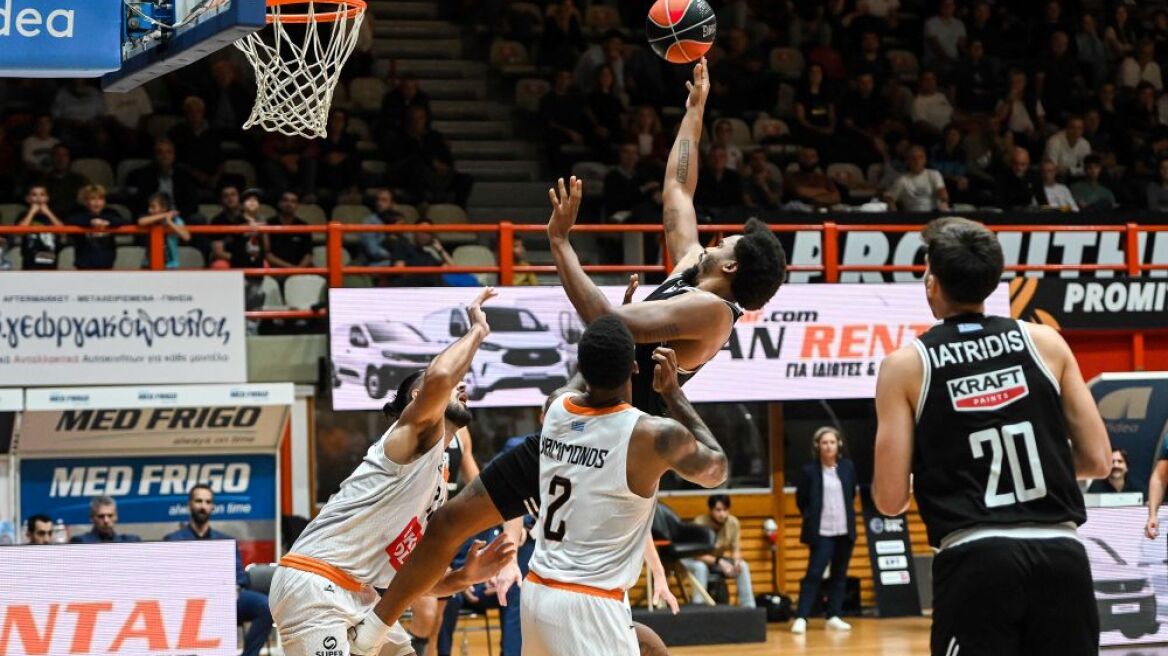 Ο ΠΑΟΚ ανέτρεψε διαφορά 14 πόντων και νίκησε 75-73 τον Προμηθέα στην Πάτρα - Βίντεο