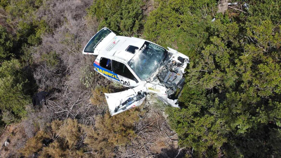 Ατύχημα σε αγώνα ταχύτητας στην Κρήτη: Αυτοκίνητο έφυγε σε γκρεμό,  «τίτλοι τέλους για το λιοντάρι μας» έγραψε ο οδηγός - Δείτε βίντεο