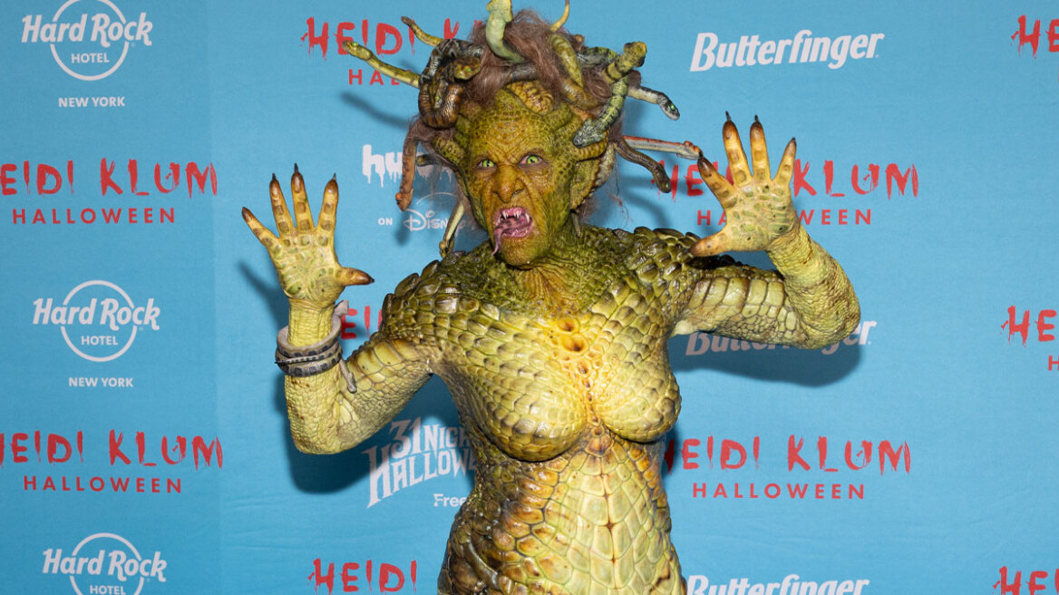 Η Χάιντι Κλουμ μεταμορφώθηκε σε Μέδουσα στο φετινό πάρτι της για το Χάλογουιν 