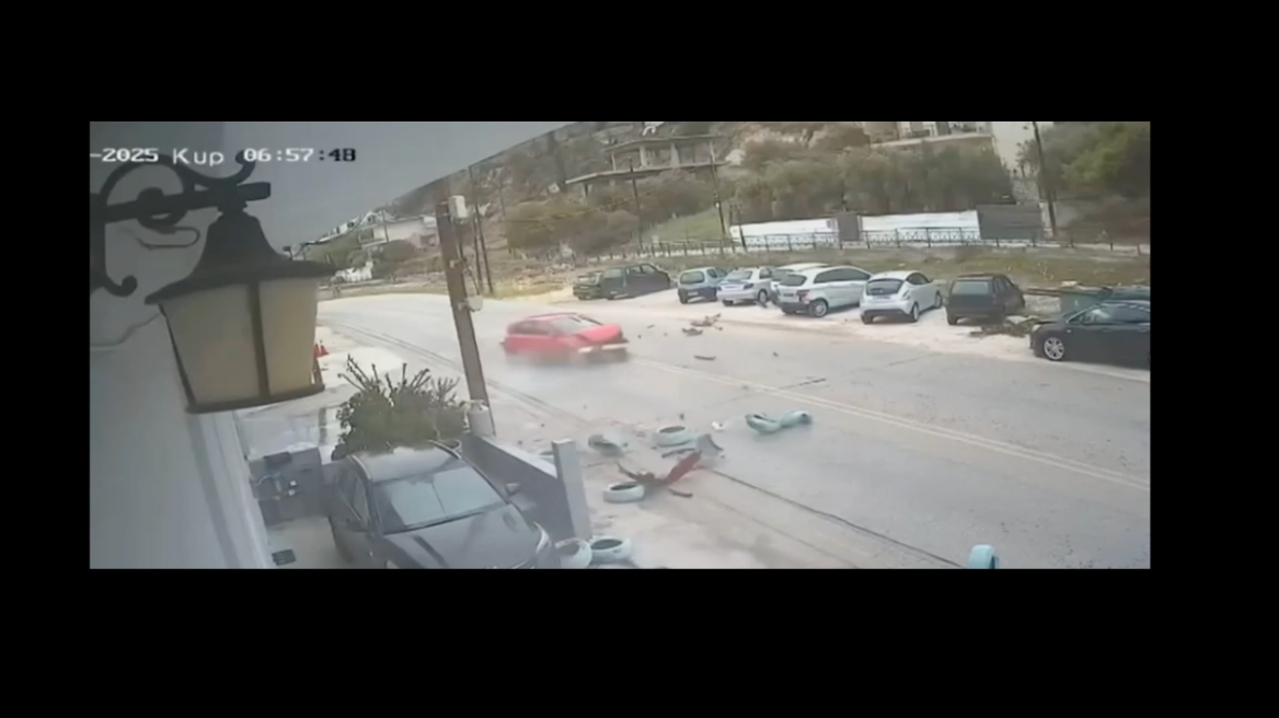 Video: Καραμπόλα μέσα στην Κόρινθο