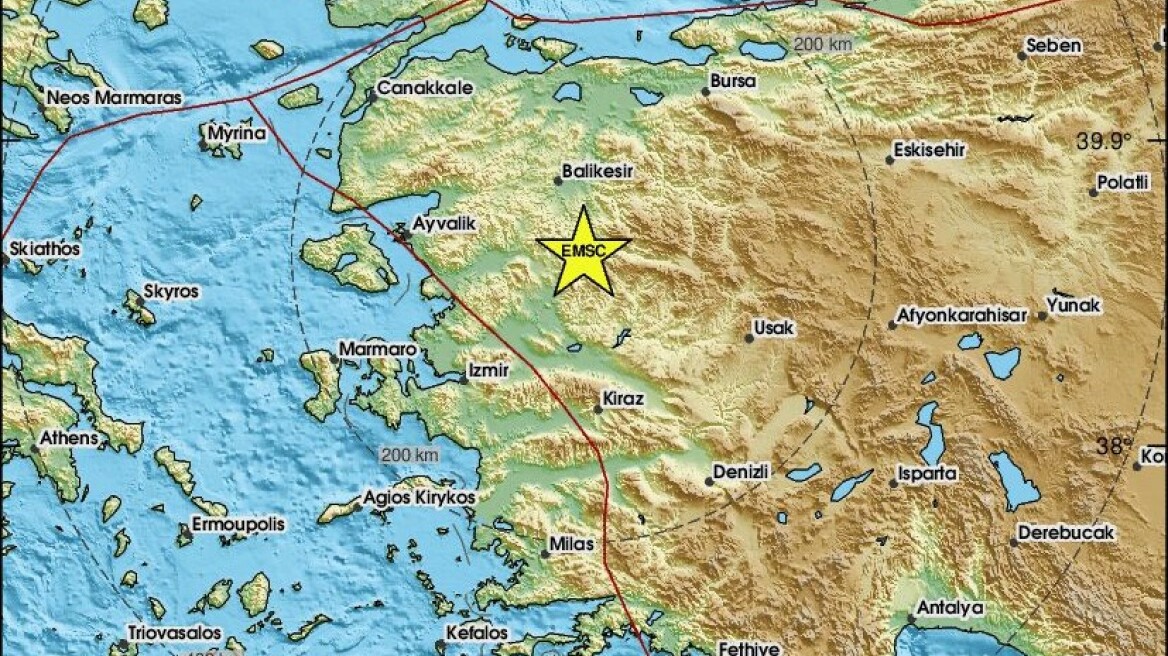 Σεισμός 4,3 Ρίχτερ στη δυτική Τουρκία, στην ίδια περιοχή με τα 6,1
