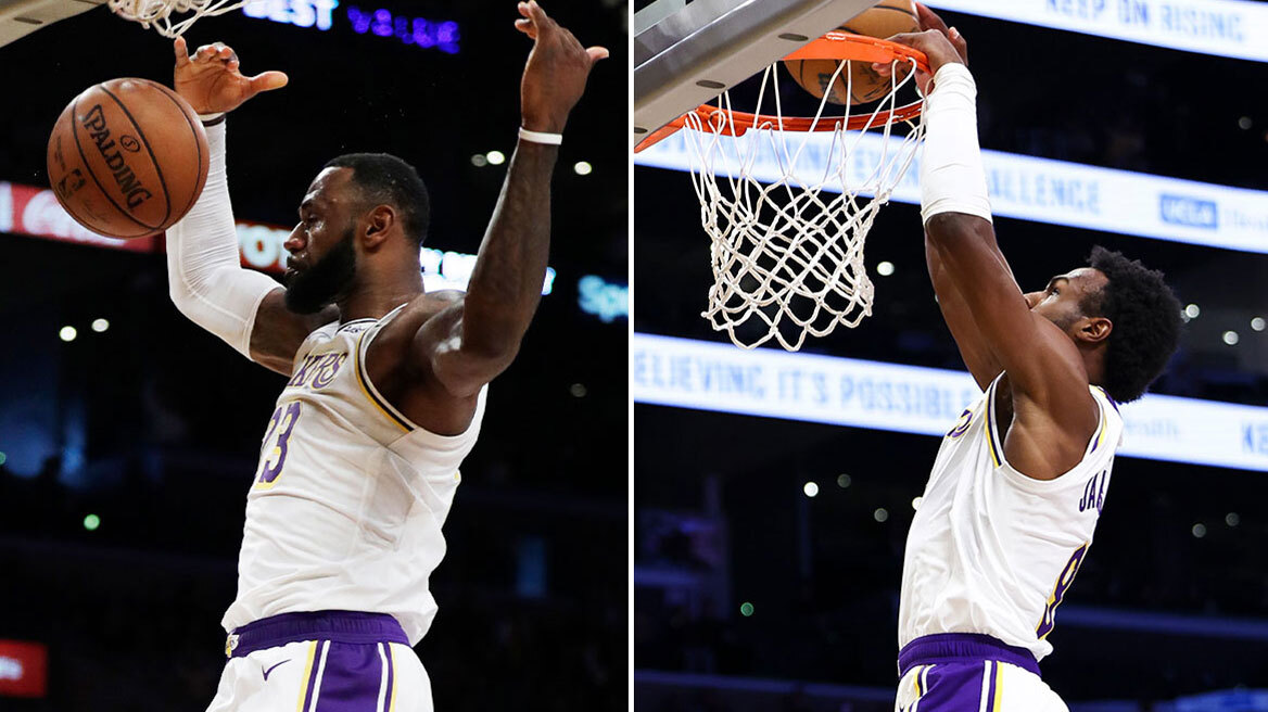 Ο Όστιν Ριβς έχει δώσει ασίστ για alley-oop κάρφωμα σε δύο γενιές Τζέιμς - Δείτε τις συνεργασίες με τον ΛεΜπρόν και τον γιο του, Μπρόνι