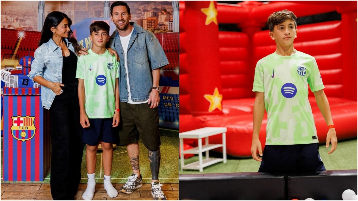 Ο γιος του Μέσι έγινε 13 και γιόρτασε τα γενέθλιά του με χρώμα Μπαρτσελόνα
