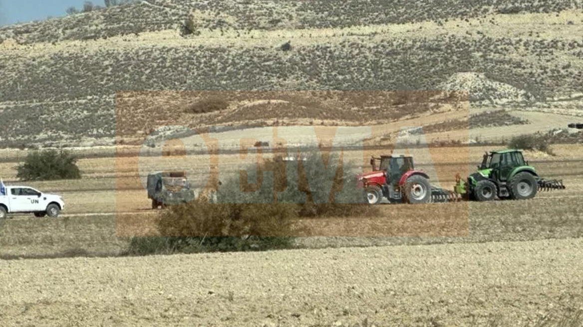 Τουρκική πρόκληση στην νεκρή ζώνη στην Κύπρο - Τούρκοι στρατιώτες απομάκρυναν Ελληνοκύπριους γεωργούς Τουρκική πρόκληση στην νεκρή ζώνη στην Κύπρο - Τούρκοι στρατιώτες απομάκρυναν Ελληνοκύπριους γεωργούς