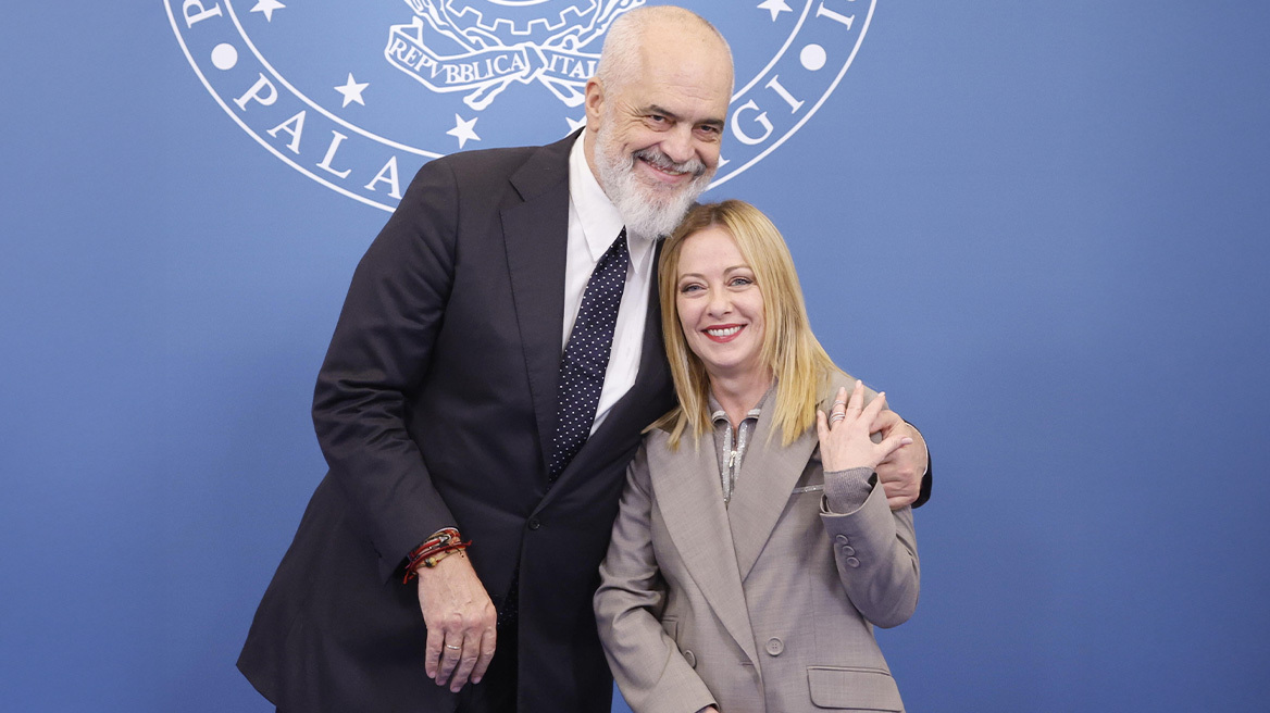 Ιταλίδα μεγάλη αδελφή μου η Μελόνι, λέει ο Έντι Ράμα – Συνεχίζουν τη συνεργασία για το μεταναστευτικό
