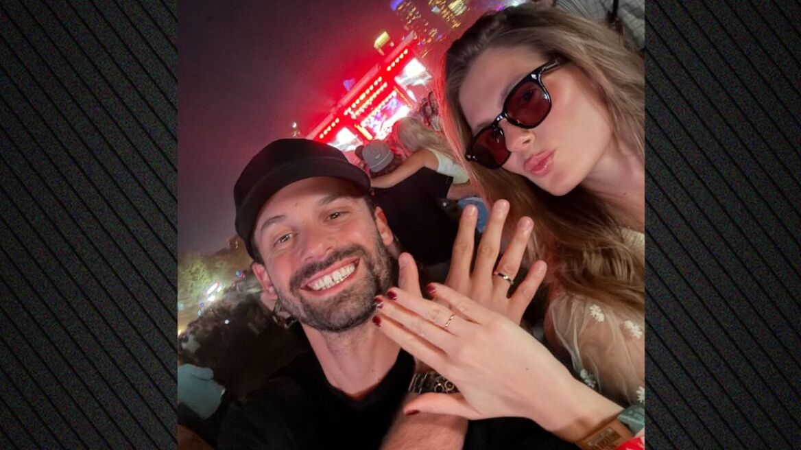 Η Αμαλία Κωστοπούλου και ο σύζυγός της, Τζέικ Μέντγουελ έδειξαν τη βέρα του γάμου τους