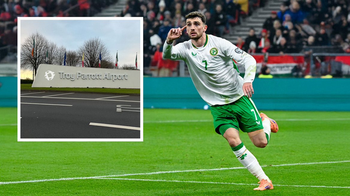 Προκριματικά Μουντιάλ: Το αεροδρόμιο του Δουβλίνου μετονομάστηκε σε «Αεροδρόμιο Τρόι Πάροτ» μετά το χατ τρικ του νεαρού επιθετικού κόντρα στην Ουγγαρία