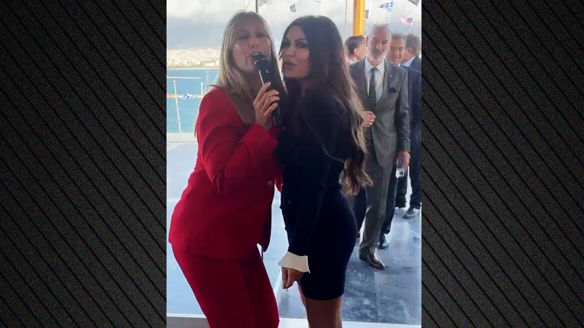 Ο χορός και το τραγούδι της Κίμπερλι Γκιλφόιλ στην εκδήλωση του Propeller Club στον Ναυτικό Όμιλο - Δείτε βίντεο