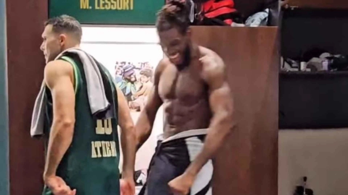 Παναθηναϊκός: Ξέσπασαν ξανά μαζί Σλούκας και Φαρίντ στα αποδυτήρια μετά τη νίκη με την Ντουμπάι - Δείτε βίντεο