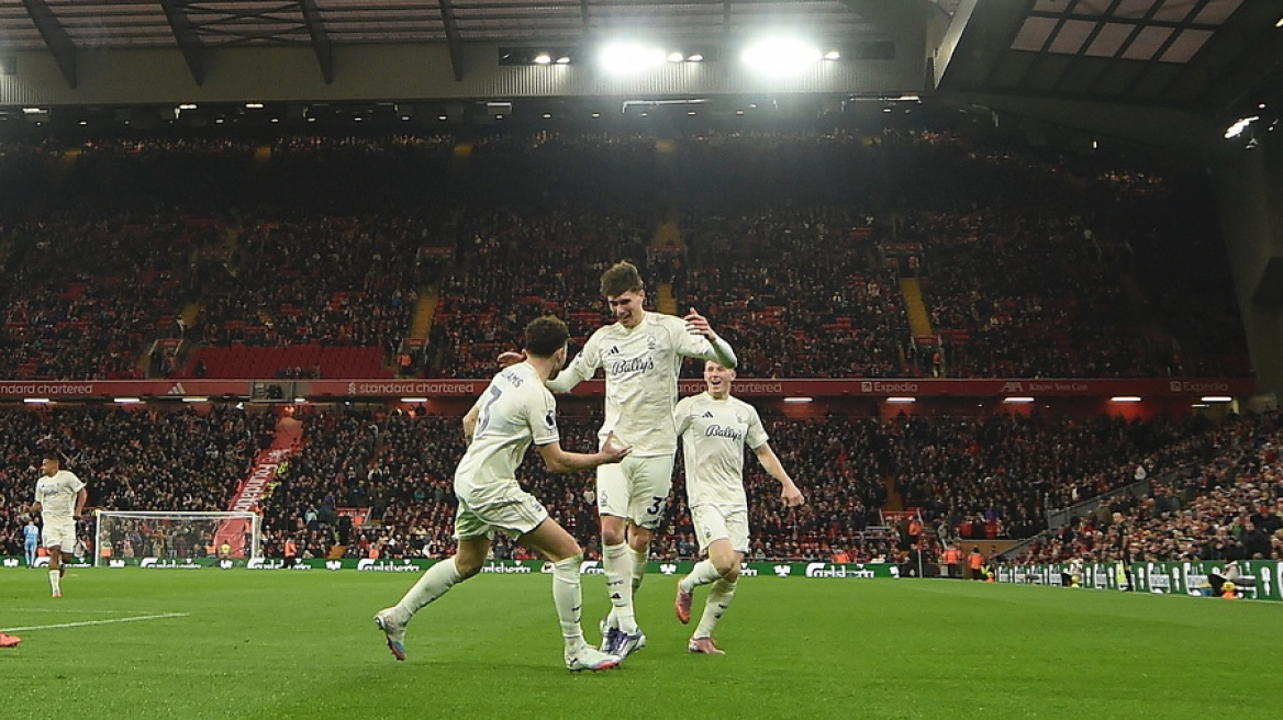 Η Νότιγχαμ Φόρεστ «άλωσε» το Άνφιλντ, 3-0 την πρωταθλήτρια Λίβερπουλ - Στην 11η θέση οι Reds - Δείτε τα γκολ 