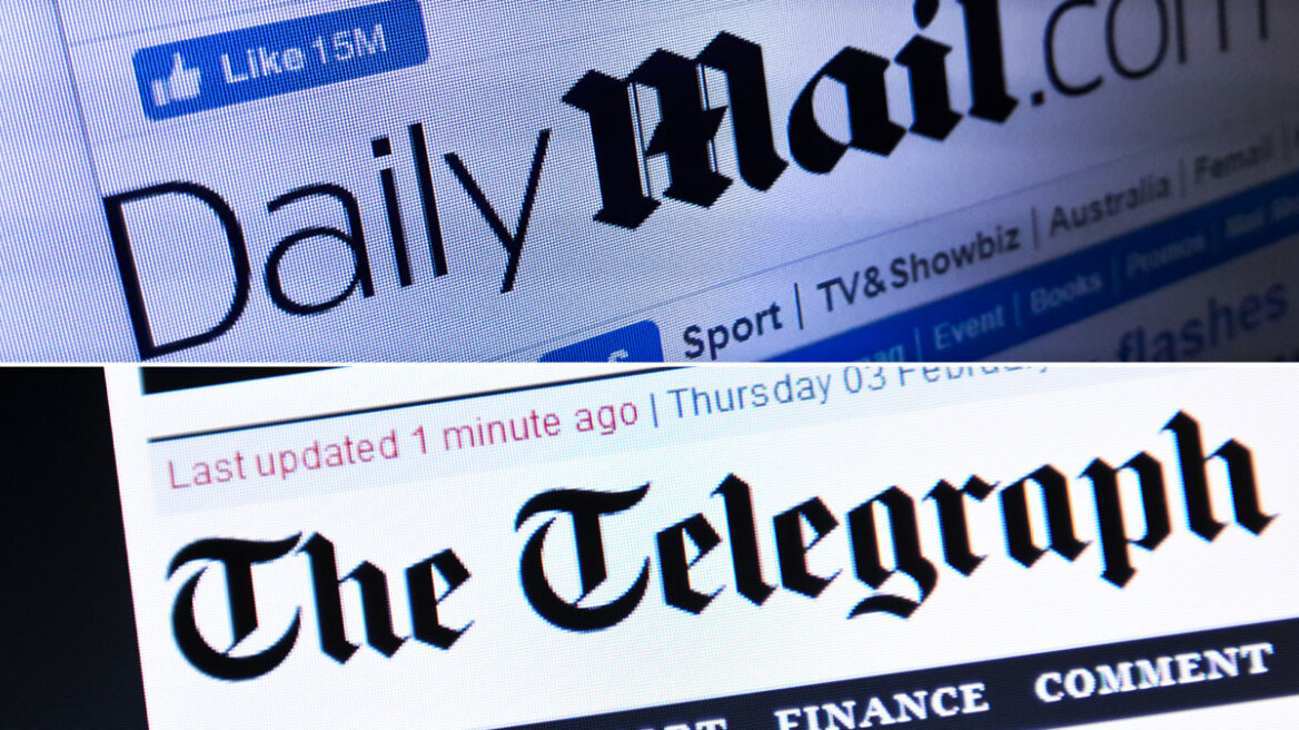 Εξαγορά μαμούθ στα βρετανικά μίντια: Η Daily Mail δίνει 500 εκατ. λίρες για να αποκτήσει την Telegraph 
