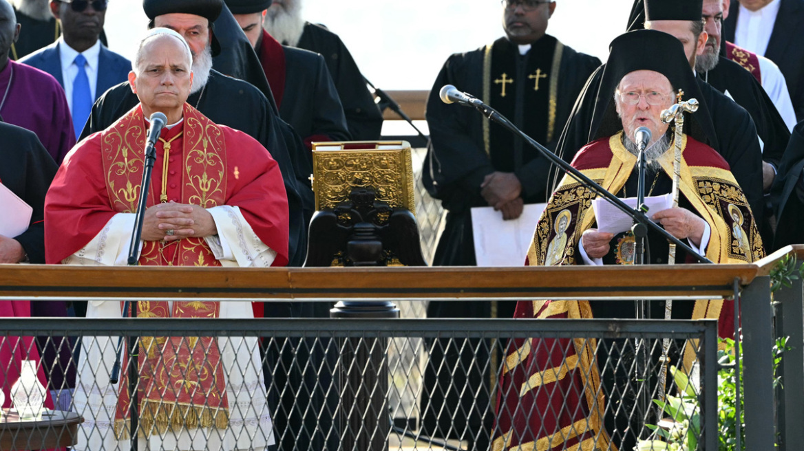 Στη Νίκαια της Βιθυνίας ο Πατριάρχης Βαρθολομαίος και ο Πάπας Λέων, 1.700 χρόνια μετά την Ιστορική Σύνοδο - Δείτε Live