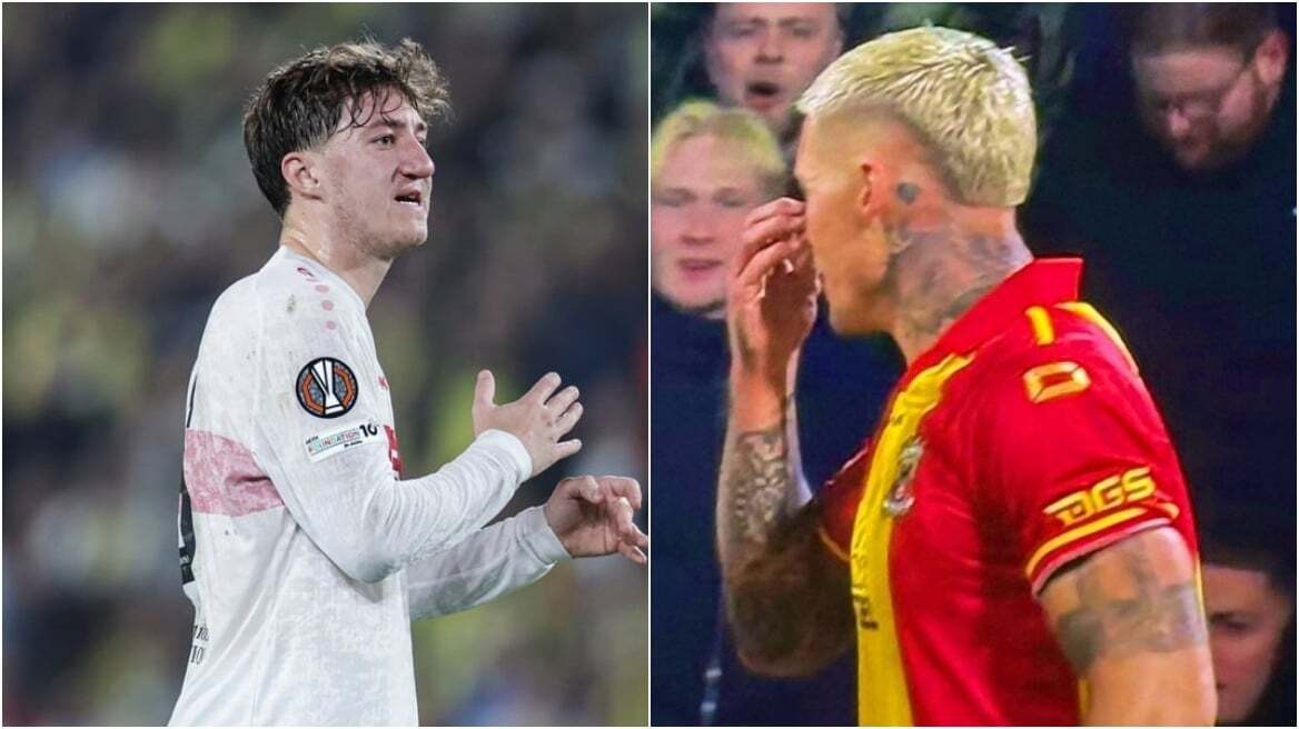 Αισχρό bullying παίκτη της Γκόου Αχέντ Ιγκλς στον  μέσο της Στουτγάρδης με δυσπλασία στη μύτη σε αγώνα του Europa League - Βίντεο 