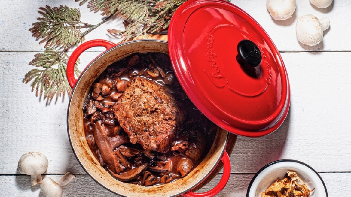 Μοσχαρίσιο χτένι με άγρια μανιτάρια και κάστανα
