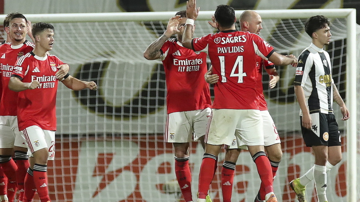 «Καθάρισε» στο 90+5 ο Παυλίδης για τους «αετούς»  - Η  Μπενφίκα 2-1 με ανατροπή την Μαδέιρα - Δείτε γκολ 
