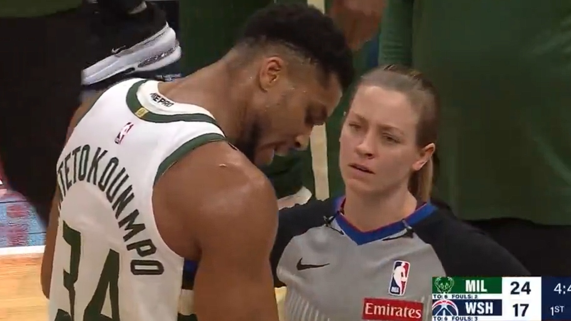 Αντετοκούνμπο: Ικέτευε τους διαιτητές να του δώσουν φάουλ και τους έδειχνε την πληγή του - Δείτε βίντεο