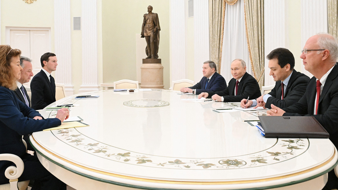 Άρχισε η συνάντηση του Πούτιν με Γουίτκοφ και Κούσνερ - Τους έστησε 1,5 ώρα ο Ρώσος πρόεδρος

