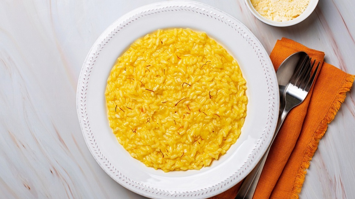 Ριζότο μιλανέζε - Risotto alla Milanese