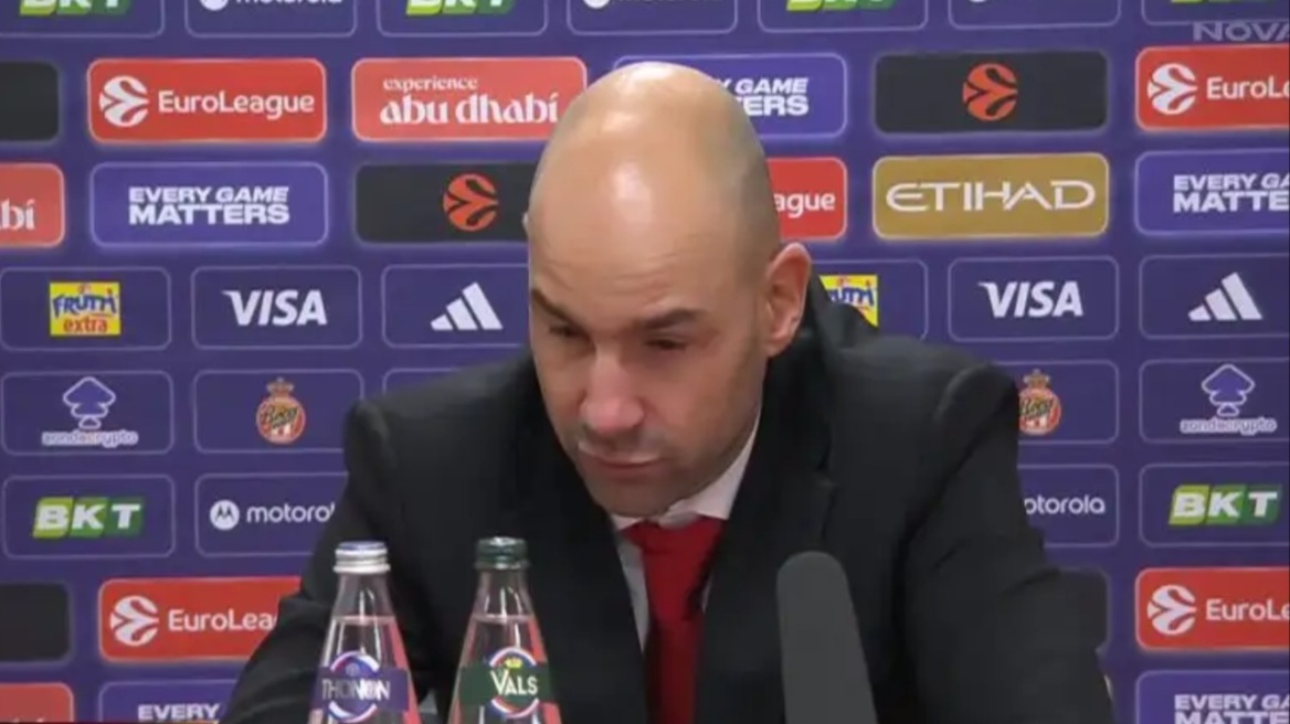 Ο Σπανούλης ήταν μόνος του στη συνέντευξη Τύπου της Μονακο: «Καλησπέρα στον κανέναν», δείτε βίντεο