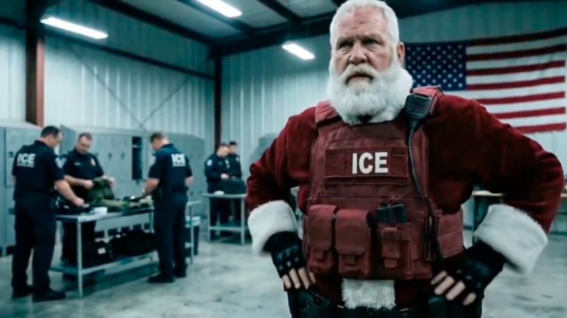 H Υπηρεσία Μετανάστευσης των ΗΠΑ κάνει τον Άη Βασίλη... πράκτορά της σε βίντεο και προσφέρει 3.000 για αυτοαπέλαση