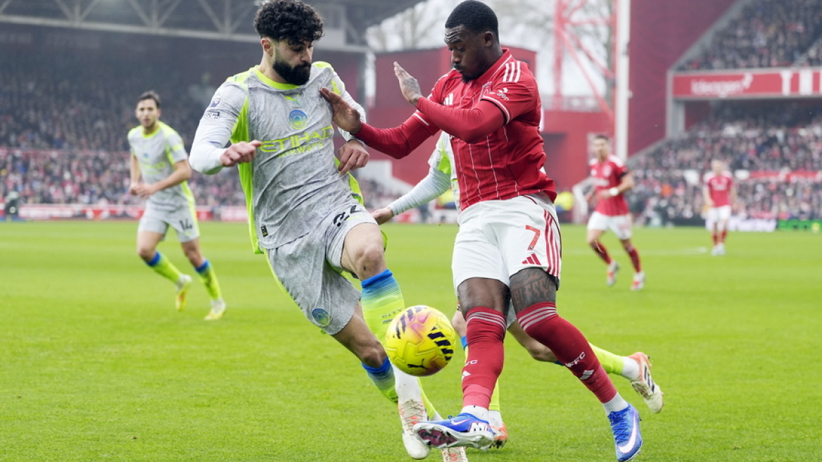 Νότιγχαμ Φόρεστ - Μάντσεστερ Σίτι 1-2: Μεγάλο διπλό για τους «Πολίτες» με λυτρωτή τον Τσερκί, δείτε τα γκολ