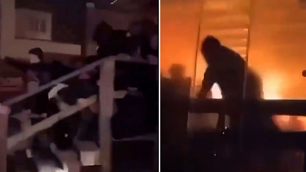 Συγκλονιστικό βίντεο από το Κραν Μοντανά, άνθρωποι προσπαθούν να σωθούν από τη φωτιά