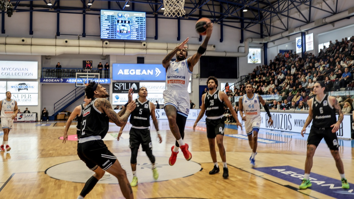 Η Μύκονος με σούπερ Ρέι «λύγισε» τον ΠΑΟΚ 101-94 στην παράταση, δείτε βίντεο
