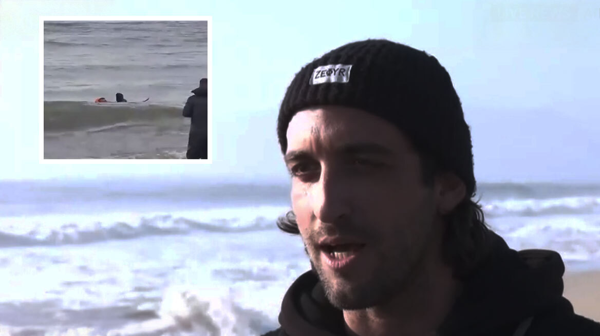 «Πήρα τη σανίδα και έτρεξα»: Σέρφερ περιγράφει τη δραματική διάσωση ψαρά στις εκβολές του Στρυμόνα
