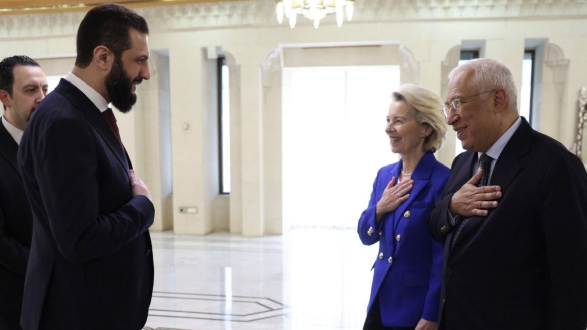 Στη Συρία η Ούρσουλα φον ντερ Λάιεν: Θα συναντηθεί με τον Άχμαντ αλ Σαράα