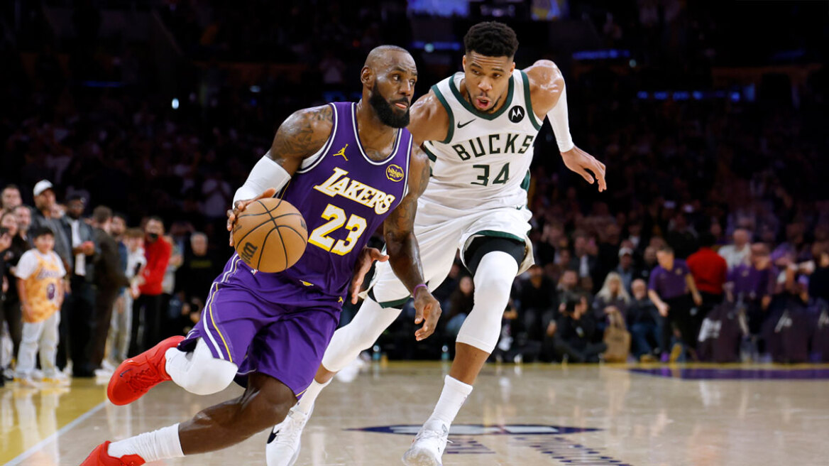 Ο Αντετοκούνμπο ζήτησε και πήρε τη φανέλα του Λεμπρόν Τζέιμς: «Μπορεί να είναι το τελευταίο παιχνίδι που παίζουμε ο ένας απέναντι στον άλλο»