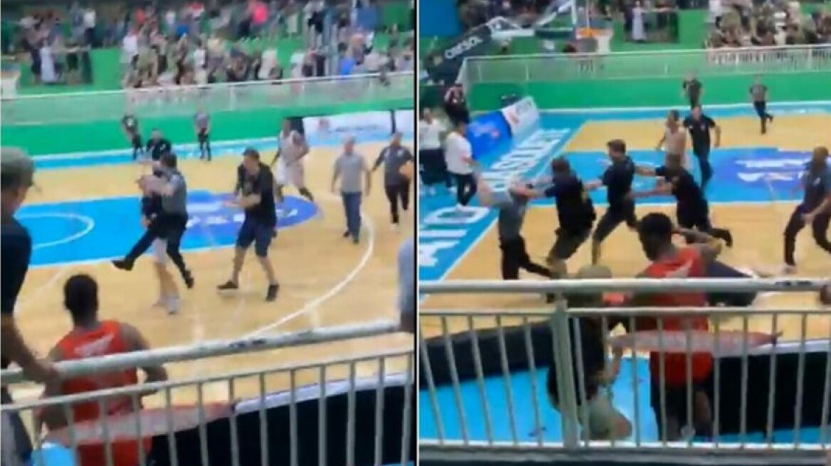 Απίθανο σκηνικό σε αγώνα μπάσκετ στη Βραζιλία: Μέλη του τεχνικού τιμ της Πάτο ξυλοκόπησαν τον διαιτητή, βίντεο
