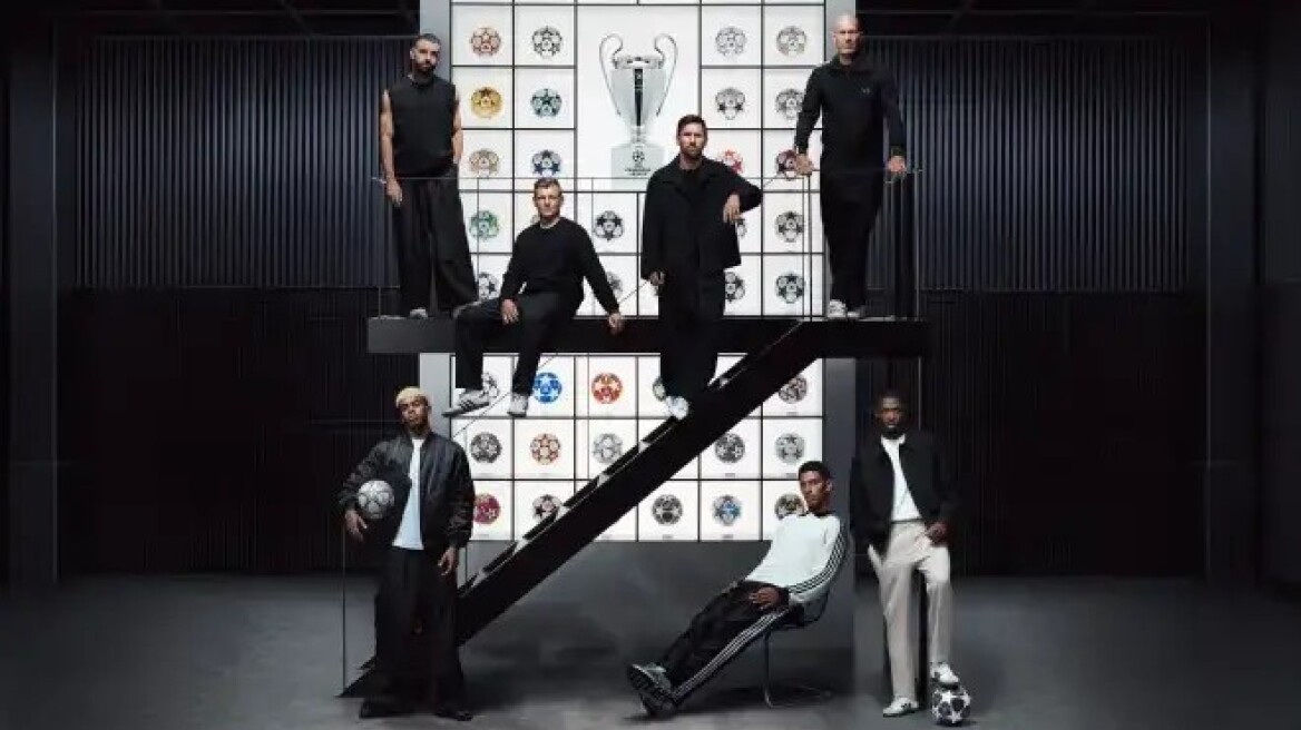 Η Adidas συγκεντρώνει επτά εμβληματικούς σταρ για την 25η επέτειο της μπάλας του Champions League
