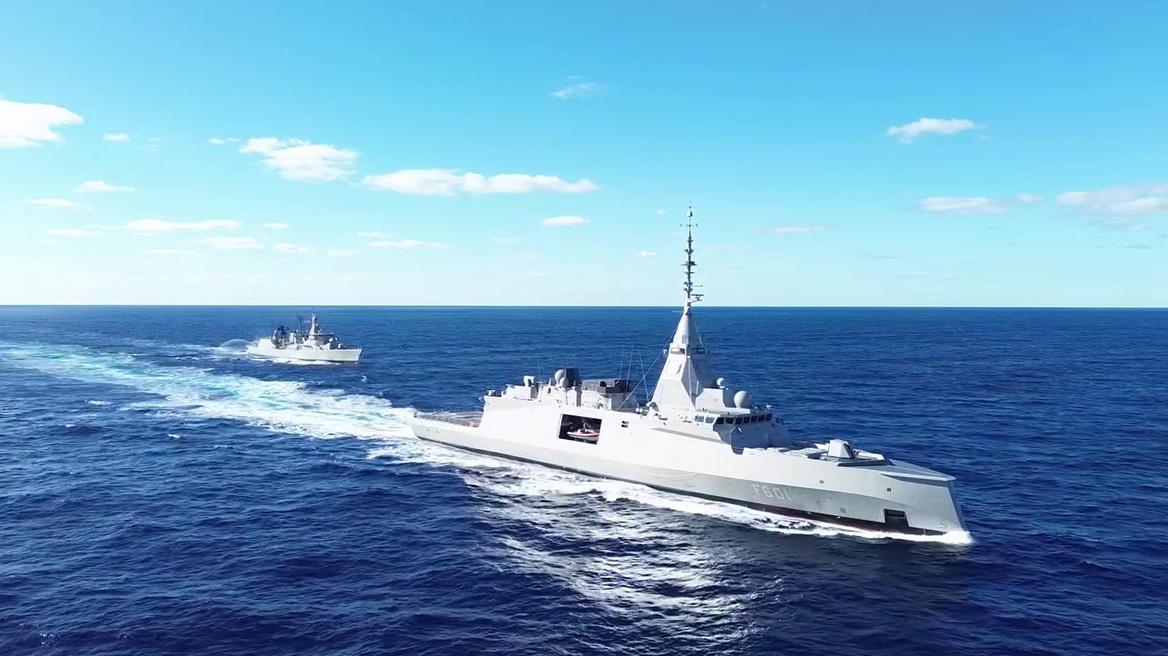 Η φρεγάτα Κίμων εν πλω προς τον Ναύσταθμο Σαλαμίνας, δείτε βίντεο 