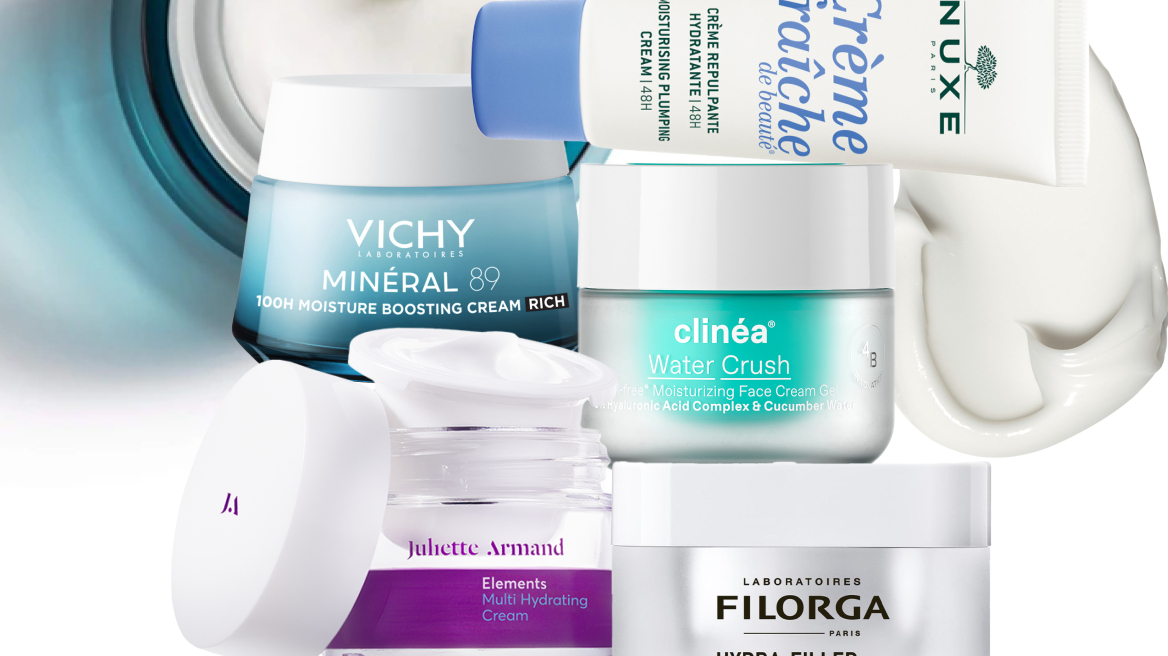 Οι ενυδατικές κρέμες που θα επαναφέρουν τη λάμψη και την ελαστικότητα στην επιδερμίδα του προσώπου
