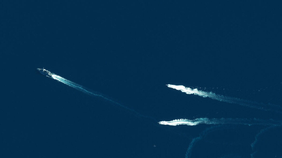 Ελληνικοί δορυφόροι κατέγραψαν από το διάστημα τη φρεγάτα Κίμων να φτάνει στην Ελλάδα, δείτε φωτογραφία