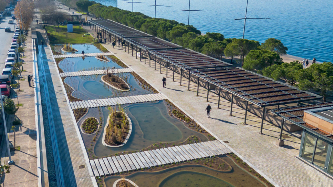 Παραδόθηκε ο αναπλασμένος Ιαπωνικός Κήπος του Νερού στη Νέα Παραλία Θεσσαλονίκης