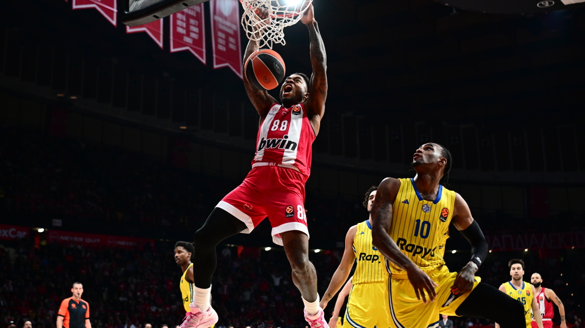 Euroleague: Στην κορυφή του top10 των καλύτερων φάσεων της 23ης αγωνιστικής το κάρφωμα του Ταϊρίκ Τζόουνς, βίντεο 