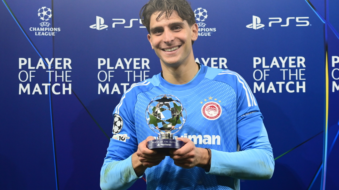 Champions League: Ο Τζολάκης στην κορυφαία ενδεκάδα της 7ης αγωνιστικής 