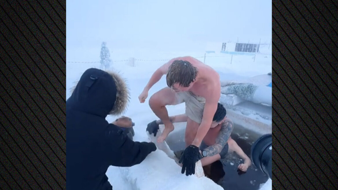 Ολλανδός YouTuber βουτάει στο νερό στη Σιβηρία με εξωτερική θερμοκρασία στους -52°, δείτε βίντεο
