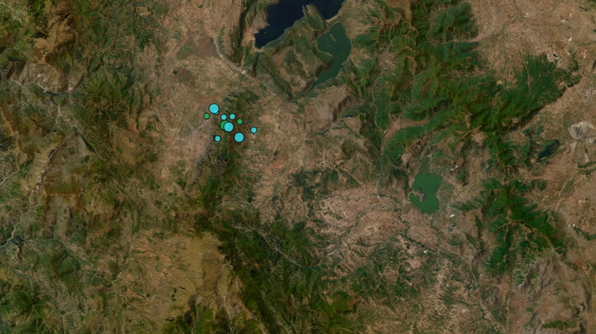 Μπαράζ σεισμών κοντά στην Καστοριά με επτά δονήσεις μέσα σε λίγες ώρες