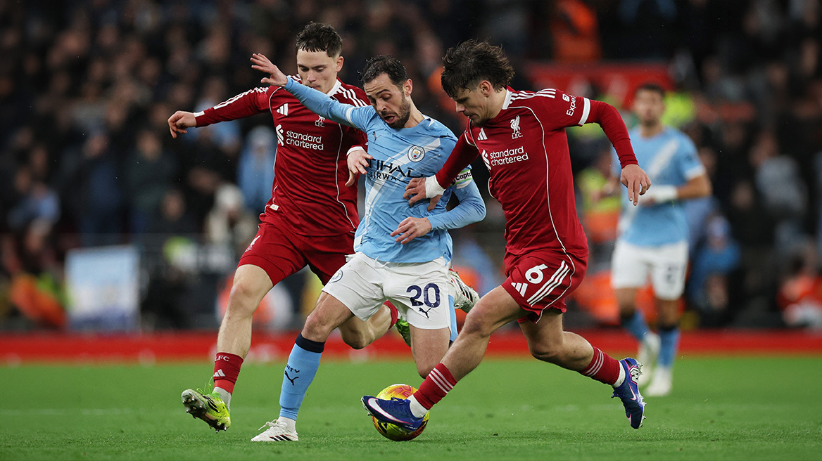 Λίβερπουλ - Μάντσεστερ Σίτι 0-0 (B΄ημίχρονο), live το ντέρμπι της Premier League
